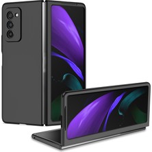 Seashell Digital Samsung Galaxy Z Fold2 5g Için 5g Ka Finish Sert Pc Sıralamaya Dayanıklı Katlanır Cep Telefonu Kasası Kapak-Black (Yurt Dışından)