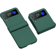 Seashell Digital Samsung Galaxy Z Flip4 5g Için Sert Pc Cilt Touch Kılıfı, Menteşe Koruma Büyük Kesim Anti-Slatch Anti Anti Anti Anti Anti-Cover Cover-Dark Green (Yurt Dışından)