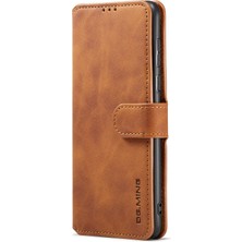 Seashell Digital Retro Stil Şok Geçirmez Telefon Kılıfı Pu Deri Stand Samsung Galaxy A73 5g-Brown Için Manyetik Toka Kapağı (Yurt Dışından)