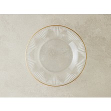 English Home Zett Cam Pasta Tabağı Gold