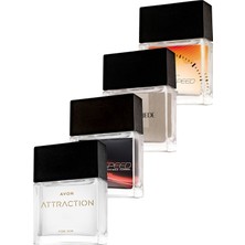 Avon Full Speed, Black Suede, Full Speed Max Turbo ve Attraction Erkek Parfüm Paketi 75 ml EDT Hediyelik Set