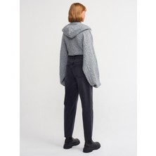Dilvin 70707 Paçası Dikişsiz Mom Pantolon-Siyah