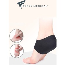 Flexy Medical Kumaş Topuk Çorabı - (2 Adet) Tabanlık Silikon Esnek Topuk Dikeni, Çatlaklara Karşı Çorap