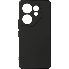 Gpack Tecno Camon 20 Premier 5g Kılıf Biye Kamera Korumalı Mat Silikon Siyah