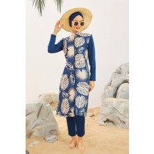 Remsa Mayo Tam Kapalı Tesettür Mayo Deniz Mayosu TD223-518