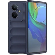 Case Street Vivo V29 Lite Kılıf Optimum Mat Kamera Korumalı Silikon Lacivert