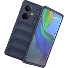 Case Street Vivo V29 Lite Kılıf Optimum Mat Kamera Korumalı Silikon Lacivert