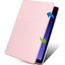 Case Street Casestreet Samsung Galaxy Tab S9 SM-X710 Kılıf Standlı Katlanabilir Pu Silikon Tf2 Açık Pembe