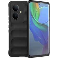 Case Street Vivo V29 Lite Kılıf Optimum Mat Kamera Korumalı Silikon Siyah