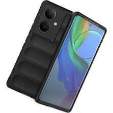 Case Street Vivo V29 Lite Kılıf Optimum Mat Kamera Korumalı Silikon Siyah