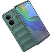 Case Street Vivo V29 Lite Kılıf Optimum Mat Kamera Korumalı Silikon Yeşil