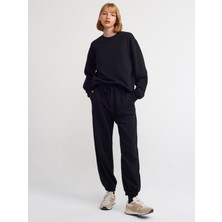 Dilvin 70458 Basic Jogger Pantalon-Siyah