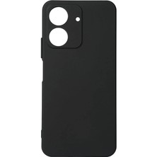 Dlrcase Xiaomi Redmi 13C Kılıf Biye Kamera Korumalı Mat Silikon Siyah