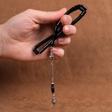 Tesbihcibaba Kara Inci Özel Tasarım Erzurum Oltu Taşı Tesbih