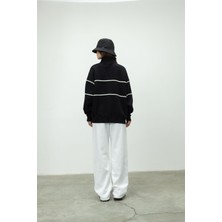 Tubia Şardonlu Yarım Fermuarlı Baskılı Sweatshirt