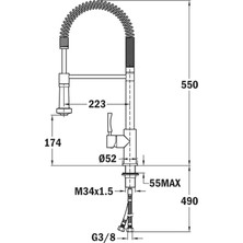 Teka - Inx 939 - Profesyonel Spiralli Mutfak Batarya - Krom - 749390200