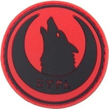 Astüm Askeri Malzeme Hilal Içi Kurt Başı Silikon Patch Arma