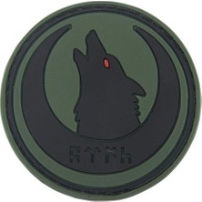 Astüm Askeri Malzeme Hilal Içi Kurt Başı Silikon Patch Arma