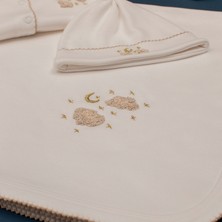 Florije Baby Twinkle El Işi Organik Yenidoğan Hastane Çıkış Seti Bej