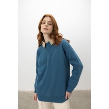 Tubia Kadın V Detaylı Sweatshirt