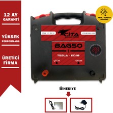 Cupgel Çita - Elektrikli Çit Makinesi (Sensörlü - Dijital Ekranlı) Ayı, Domuz Kovucu [Büyük Model]