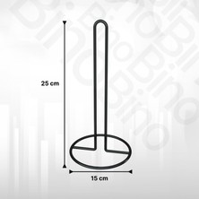Bino Peçetelik Rulo Havluluk Mat Siyah Kaplama Paslanmaz Dolu Çelik Havlu Peçetelik, Metal Havluluk