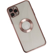 Happycase iPhone 11 Pro Kılıf Slot Silikon - Rose Gold