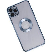 Happycase iPhone 11 Pro Max Kılıf Slot Silikon - Mavi