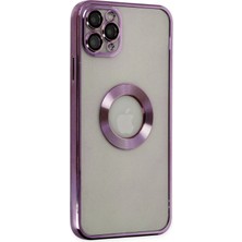 Happycase iPhone 11 Pro Max Kılıf Slot Silikon - Mor