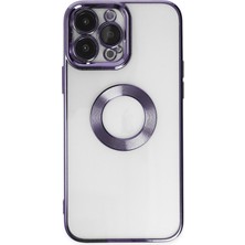 Happycase iPhone 13 Pro Max Kılıf Slot Silikon - Mor