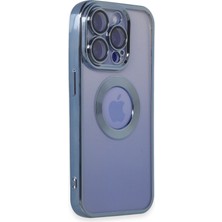 Happycase iPhone 15 Pro Kılıf Slot Silikon - Sierra Blue