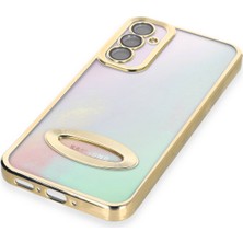 Happycase Samsung Galaxy A34 5g Kılıf Slot Silikon - Gold