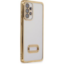 Happycase Samsung Galaxy A73 5g Kılıf Slot Silikon - Gold