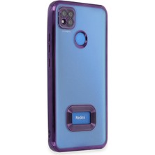 Happycase Xiaomi Redmi 9c Kılıf Slot Silikon - Mor