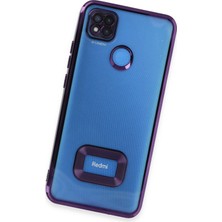 Happycase Xiaomi Redmi 9c Kılıf Slot Silikon - Mor