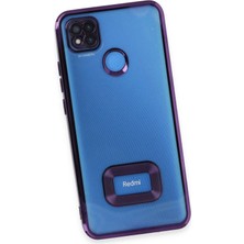 Happycase Xiaomi Redmi 9c Kılıf Slot Silikon - Mor