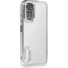 Happycase Xiaomi Redmi Note 11 Kılıf Slot Silikon - Gümüş