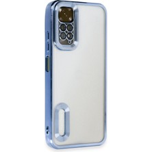 Happycase Xiaomi Redmi Note 11 Kılıf Slot Silikon - Sierra Blue