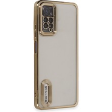 Happycase Xiaomi Redmi Note 11 Pro Kılıf Slot Silikon - Gold