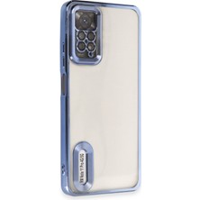 Happycase Xiaomi Redmi Note 12 Pro 4g Kılıf Slot Silikon - Sierra Blue