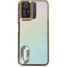 Happycase Xiaomi Redmi Note 12S Kılıf Slot Silikon - Gold