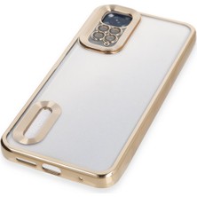 Happycase Xiaomi Redmi Note 11 Kılıf Slot Silikon - Gold