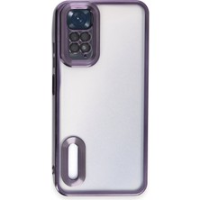 Happycase Xiaomi Redmi Note 11 Kılıf Slot Silikon - Mor