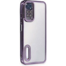 Happycase Xiaomi Redmi Note 11 Kılıf Slot Silikon - Mor