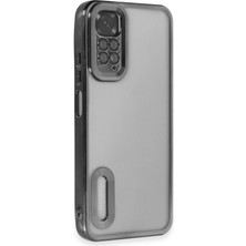 Happycase Xiaomi Redmi Note 11 Kılıf Slot Silikon - Siyah