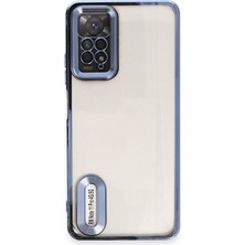 Happycase Xiaomi Redmi Note 11 Pro Kılıf Slot Silikon - Sierra Blue