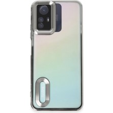 Happycase Xiaomi Redmi Note 12S Kılıf Slot Silikon - Gümüş