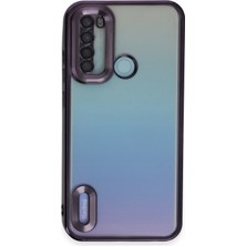 Happycase Xiaomi Redmi Note 8 Kılıf Slot Silikon - Mor