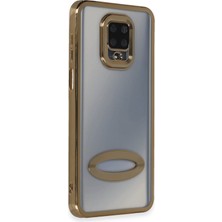 Happycase Xiaomi Redmi Note 9s Kılıf Slot Silikon - Gold