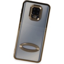 Happycase Xiaomi Redmi Note 9s Kılıf Slot Silikon - Gold